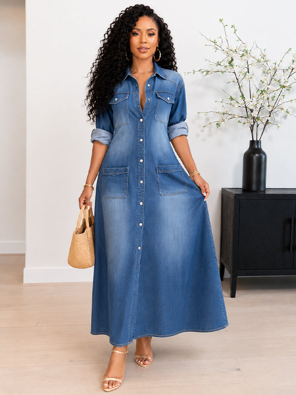 Denim Shirt Dress