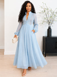 Solid Button-Front Shirt Dress