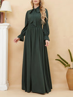 Solid Tied Maxi Dress