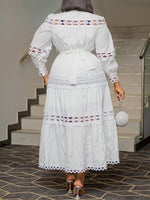 Lace Combo Shirt Dress