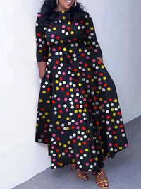 Beautiedoll Printed Tied Dress