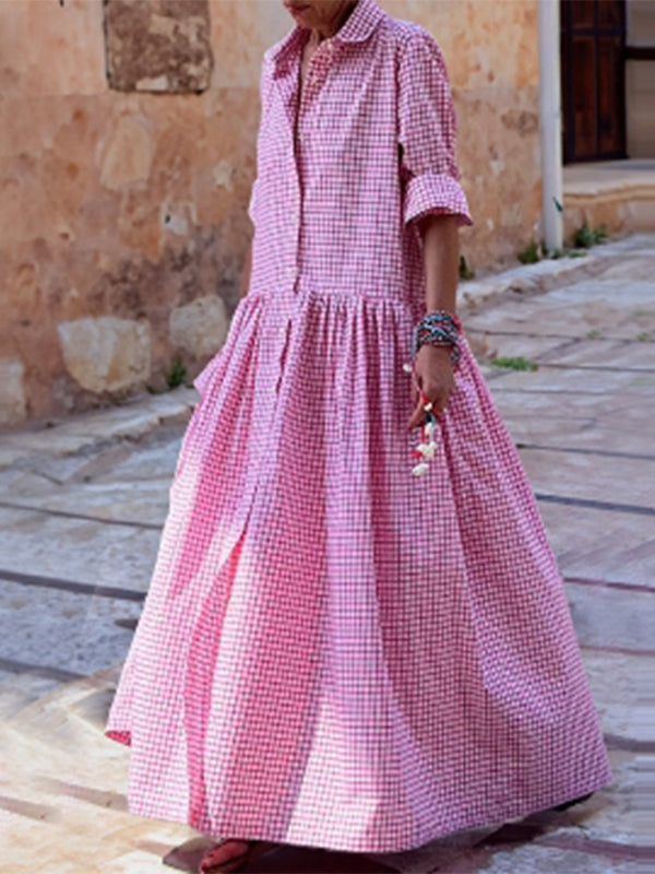 Plaid Shirt Dress