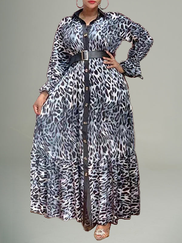 Leopard Shirt Dress