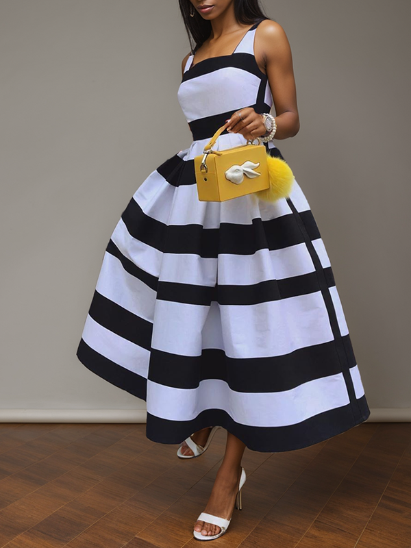 Beautiedoll Stripe Sleeveless Dress