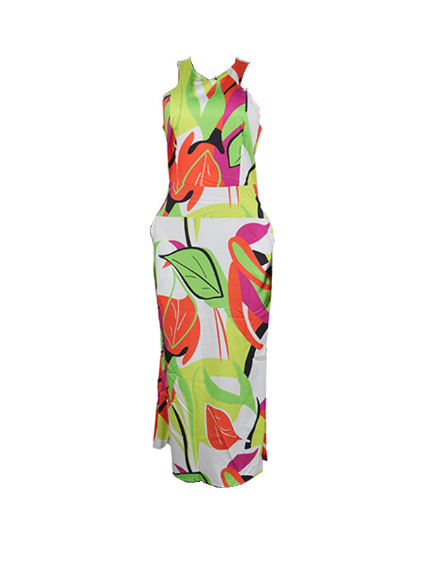 Printed Sleeveless Dress