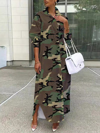 Beautiedoll Camo Shirt Dress