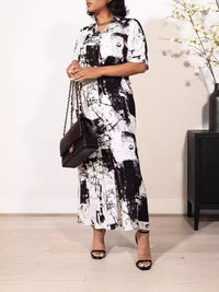 Printed Shirt Dress