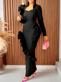 Black Frilled Dress