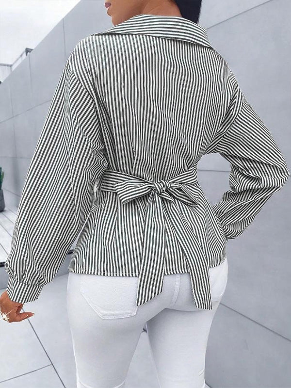 Stripe Tied Shirt