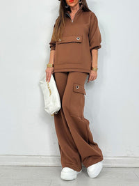 Zip Sweatshirt & Pants Set