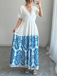 Printed Combo Dress