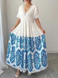 Printed Combo Dress