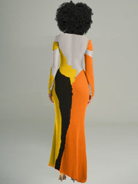 Colorblock Maxi Dress