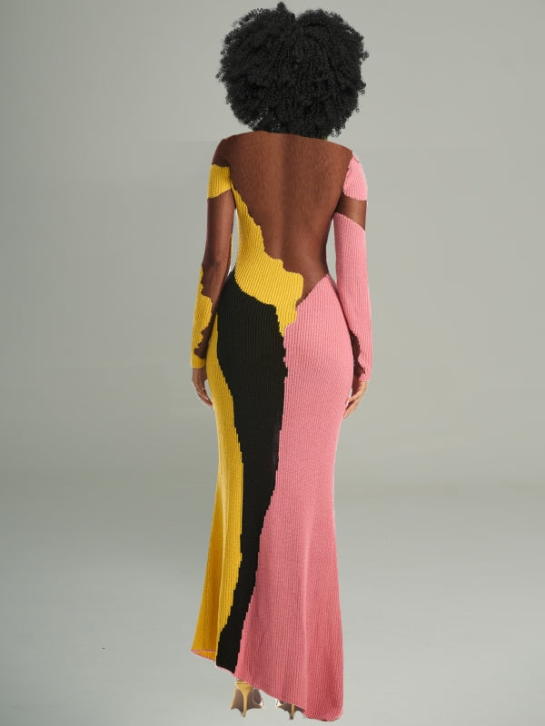 Colorblock Maxi Dress