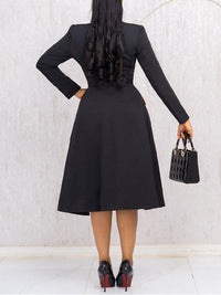 Long Blazer & Sleeveless Dress Set