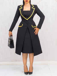 Long Blazer & Sleeveless Dress Set