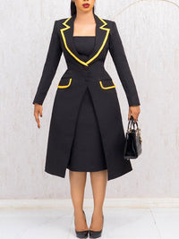 Long Blazer & Sleeveless Dress Set