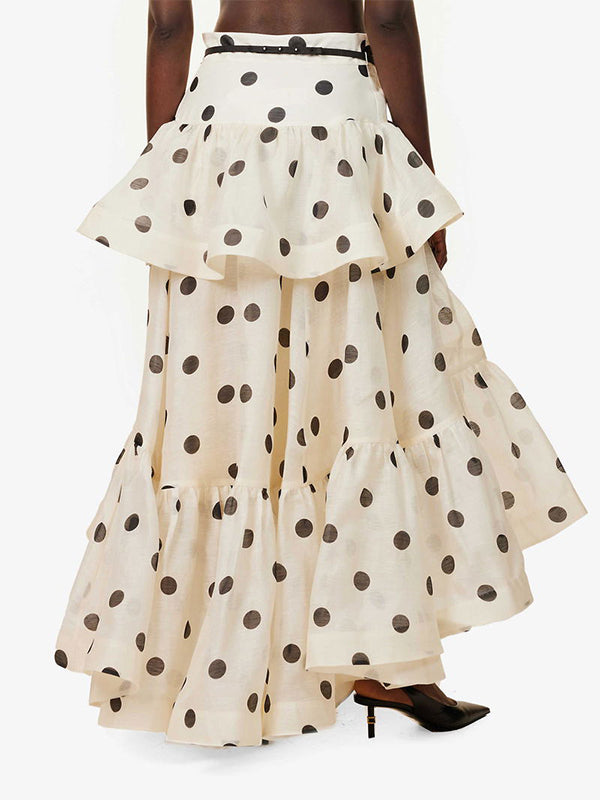 Dot Ruffle Skirt
