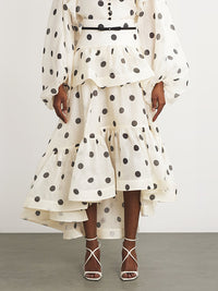 Dot Ruffle Skirt