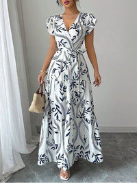 Printed Tied Dress
