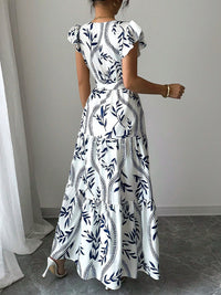 Printed Tied Dress