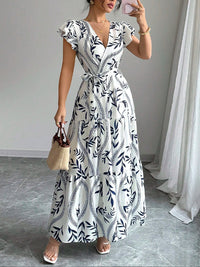 Printed Tied Dress
