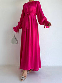 Satin Tied Dress