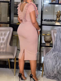 Frilled Bodycon Dress