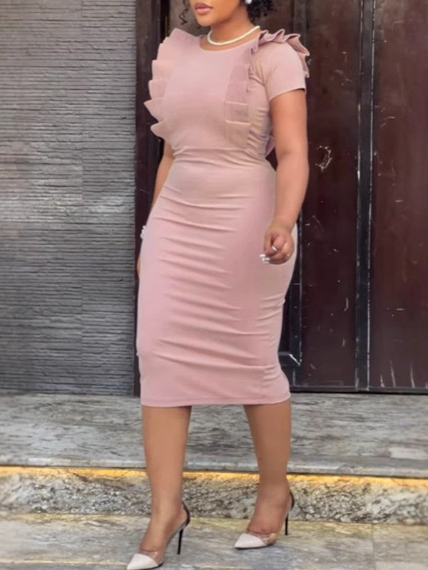 Frilled Bodycon Dress
