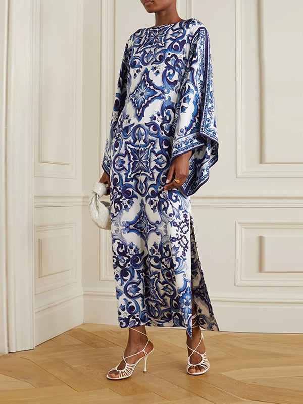 Printed Side-Slit Dress