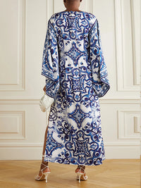 Printed Side-Slit Dress
