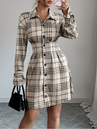 Plaid Shirt Dress