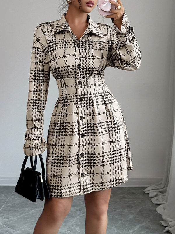 Plaid Shirt Dress