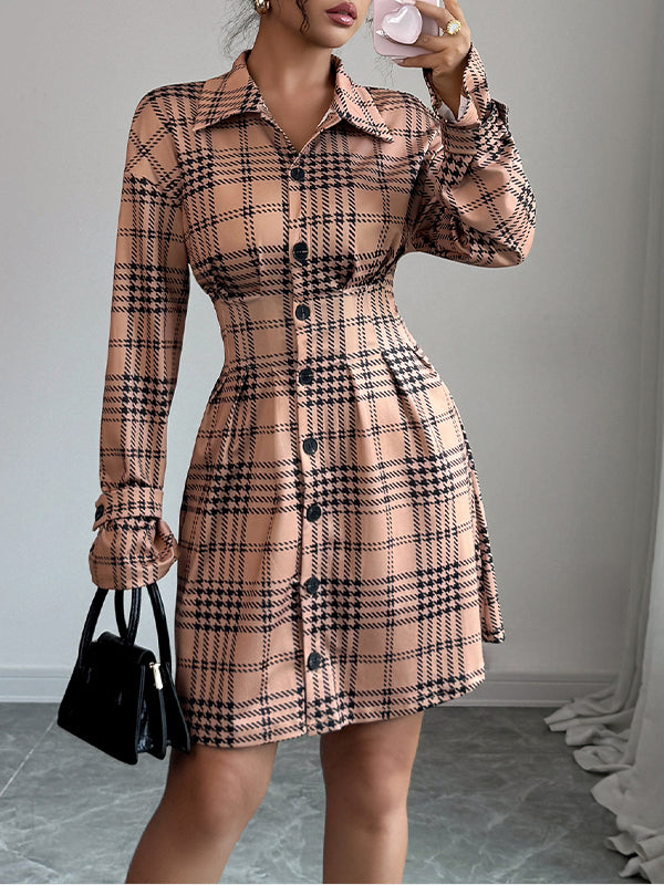 Plaid Shirt Dress