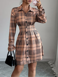 Plaid Shirt Dress