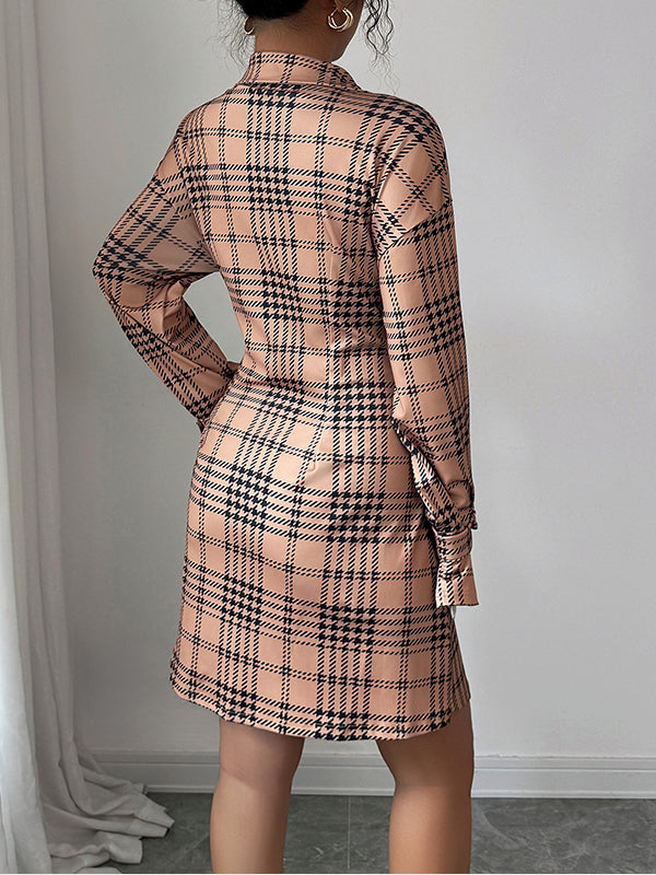 Plaid Shirt Dress