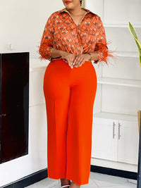 Printed Shirt & Pants Set