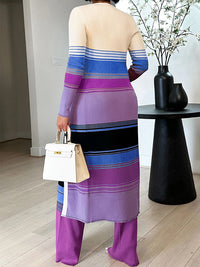 Stripe Cardigan & Pants Set