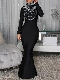 Studded Maxi Dress