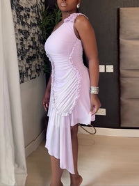 One-Shoulder Ruched Dress
