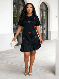 Studded Ruffle Dress