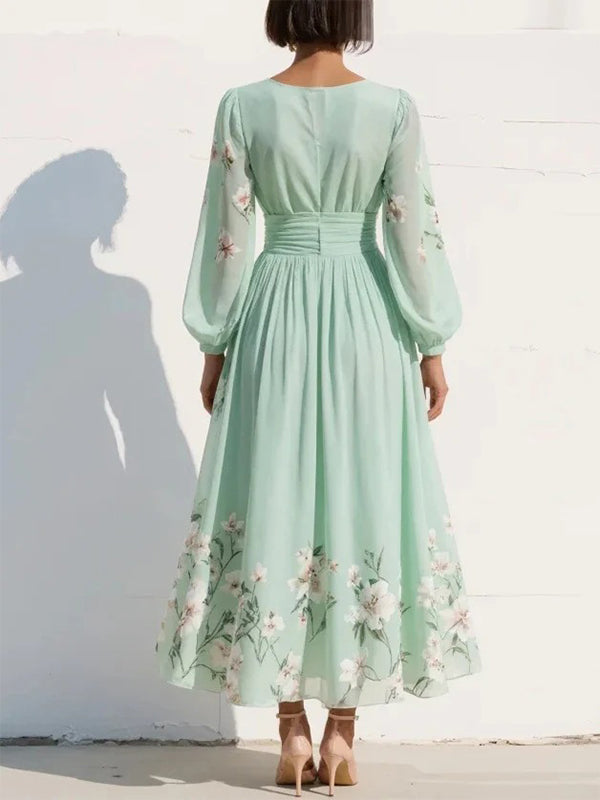 Floral V-Neck Dress