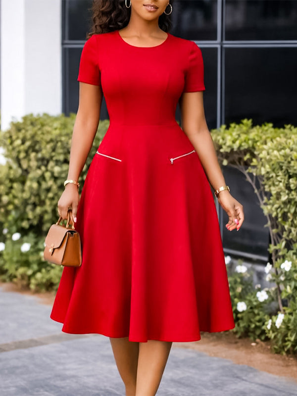 Zip Midi Dress