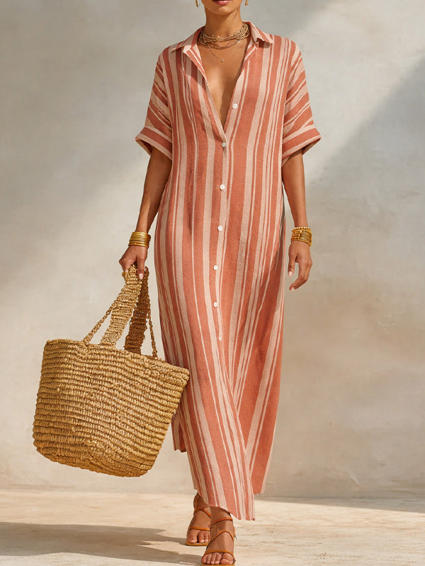Stripe Shirt Dress