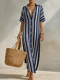 Stripe Shirt Dress