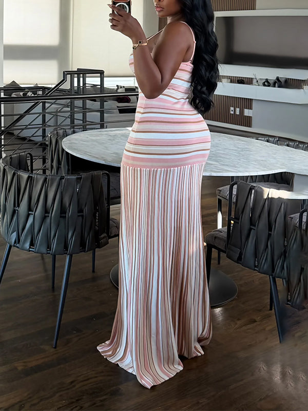 Stripe Cami Maxi Dress