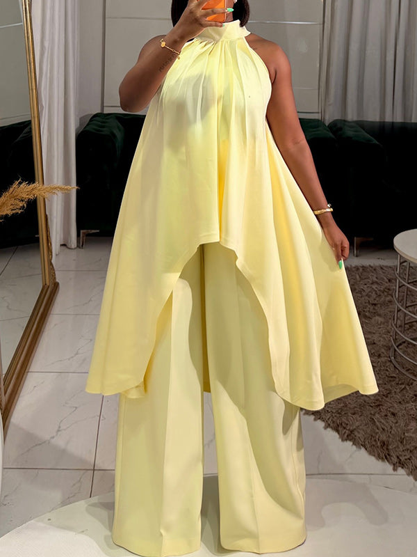 Sleeveless Tunic Top & Pants Set