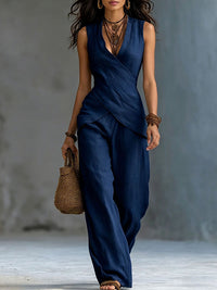 Cross Tank Top & Pants Set