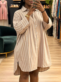 Stripe Shirt Dress