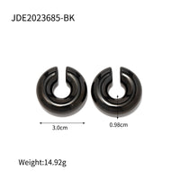 Waterproof Pipe Hoop Earrings